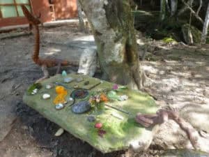 We all offered something from the heart to our common altar right by Okopua at TierraMitica