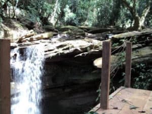 Right next to the waterfall, eternal music played by the waters